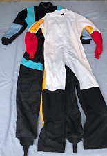 Used, Skydiving Jumpsuit Set of 2 Adult Large Tony Suit Black White Zip Up Full Body for sale  Shipping to South Africa