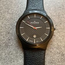 Relógio masculino preto Skagen titânio 234XXLTLB moldura de fibra de carbono novo sem etiquetas caixa H, usado comprar usado  Enviando para Brazil