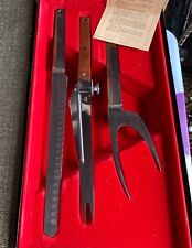 Vernco Stainless Steel 3 Piece Cutlery Set Angus Prime Rib Knives and Fork for sale  Shipping to South Africa