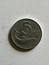 5 1955 moneta lire usato  Alba Adriatica