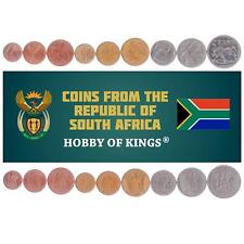 South Africa 9 Coin Set 1 2 5 10 20 50 Cents 1 2 5 Rand | 1996 - 2000, used for sale  Shipping to South Africa
