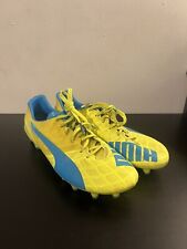 PUMA evoSpeed 1 Yellow Atomic Blue FG Soccer Cleats NEW Mens Sz 7.5 for sale  Shipping to South Africa
