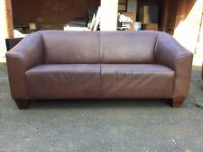 Heals leather sofa for sale  LEICESTER