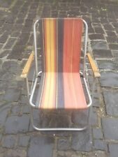 Silla de patio plegable, sillón plegable Lerolin Thiene, playa años 60, silla de picnic segunda mano  Embacar hacia Argentina