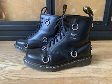 Dr. Martens 1460 x Raf Simons Smooth Leather Ring Boots Black Size 7 Punk for sale  Shipping to South Africa