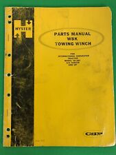 OEM, Hyster W8K Winch Parts Catalog for IH TD 20C Tractor,  S/N 025239-Up, 7032 for sale  Shipping to Ireland