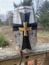 Capacete cruzado cavaleiro templário armadura medieval vestível LARP comprar usado  Enviando para Brazil