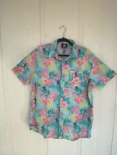 Floral Hawaiian Shirt Icee Bear Mens L Slush Puppie Aloha Button Up for sale  Berlin