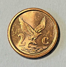 1996 South Africa Coin 2 cents Eagle with Fish in Talons Bird Animal Wildlife for sale  Shipping to South Africa