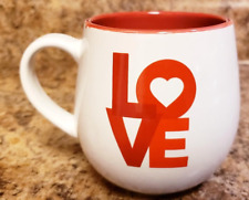 Taza de té de cerámica roja blanca Love Valentine I Love It segunda mano  Embacar hacia Argentina