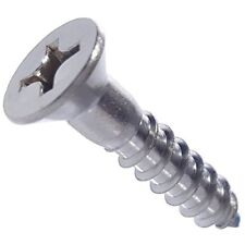 #8 Wood Screws Phillips Flat Head Stainless Steel 316 Marine Grade All Lengths, used for sale  Shipping to South Africa
