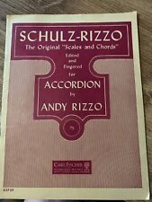 Escalas y acordes originales editados y con dedos para acordeón Schulz-Rizzo, usado segunda mano  Embacar hacia Mexico