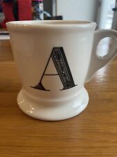 Anthropologie Letter Monogram A Initial Coffee Mug for sale  Shipping to South Africa