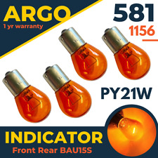 581 Bau15s Py21w lâmpada indicadora laranja âmbar traseira 1156 sinal de seta frontal, usado comprar usado  Enviando para Brazil