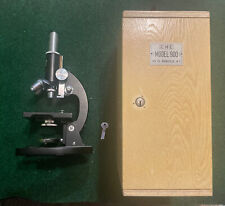 E.M.E. Microscópio modelo 900 Bronx I’ll New York com caixa de madeira e chave comprar usado  Enviando para Brazil