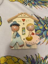 1970 Children's Light Switch Plate Cover boy & girl, Nursery Plastics 5”lx4”w for sale  Shipping to South Africa