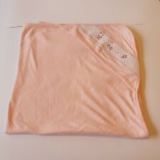 Used, Jainco Pink Hooded Baby Girl Blanket Rabbit Flowers Excellent Condition for sale  Shipping to South Africa