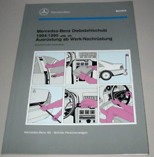 Werkstatthandbuch Mercedes R 129 W 140 202 124 Diebstahlschutz Nachrüstung 1994!, używany na sprzedaż  Wysyłka do Poland