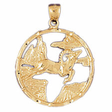 Nuevo colgante del zodiaco chino de oro 14K para cabras segunda mano  Embacar hacia Argentina