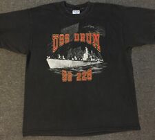 Vtg 90s USS Drum SS 228 Navy Submarine Faded Shirt XL Military Ship Eagle Grunge for sale  Shipping to South Africa