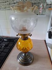 brass oil lamp for sale  UK