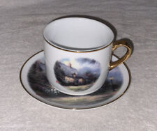 Usado, Conjunto de caneca decorativa Thomas Kinkade MOONLIGHT COTTAGE e prato de pires comprar usado  Enviando para Brazil