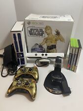Xbox 360 Star Wars Kinect R2D2 Console Bundle With Box, 2 Controllers, & 4 Games for sale  Shipping to South Africa