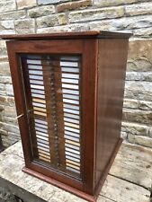 Vintage Mahogany Coin Collector Cabinet Multi drawers Unit Case Box Needs TLC for sale  Shipping to South Africa
