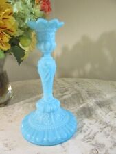  Portieux vallerysthal glass candlestick. CHIMERE. Blue opaline, used for sale  Shipping to South Africa