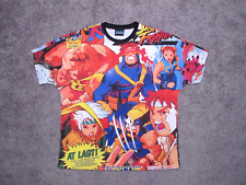 Camiseta masculina X-MEN vs STREET FIGHTER XXL wolverine ryu marvel capcom bota retrô comprar usado  Enviando para Brazil