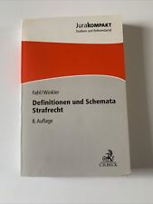 Definitionen schemata strafrec gebraucht kaufen  Edingen-Neckarhausen