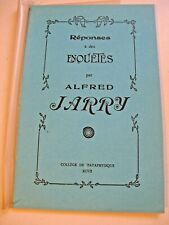 Alfred jarry reponses d'occasion  Coulaines
