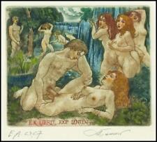 David Bekker 2001 Exlibris C4 Erotic Erotik Nude Nudo Sex Woman 762 na sprzedaż  PL