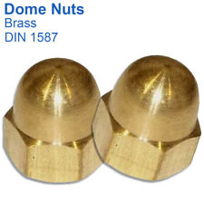 Dome nuts brass for sale  UK