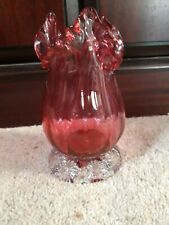 Cranberry glass ornament for sale  BRADFORD