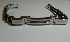 Braccialetto acciaio S'AGAPO Stainless Steel Rubber Bracelet Sagapo regalo uomo usato  San Nicandro Garganico