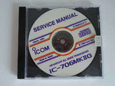 ICOM - 706 MK2G (MANUALE DI SERVIZIO ORIGINALE SU CD solo)... RADIO _ Trader _ Irlanda. usato  Spedire a Italy