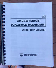 Used,  25 27 30 35 Tractor Repair Service Manual Fits Kioti CK25 CK27 CK30 CK35 CK for sale  Shipping to South Africa