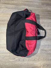 LL Bean Duffle Bag Red Black Buckle Straps Adventure Outdoor Travel Camp Red for sale  Shipping to South Africa