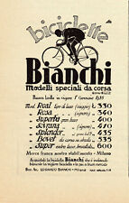 Biciclette bianchi. advertisin usato  Italia