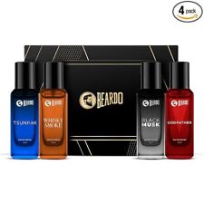 Conjunto de presente masculino Beardo Perfumes pacote com 4 x 20 ml uísque fumaça padrinho almíscar comprar usado  Enviando para Brazil