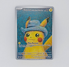 Chapéu de feltro cinza retrato Pikachu Van Gogh cartão de papel arte personalizado comprar usado  Enviando para Brazil