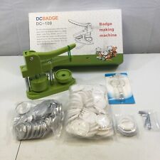 DCBadge DC-109 Green DIY Button 58 mm Badge Making Machine Used, used for sale  Dayton