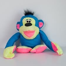 Fisher Price Puffalumps Monkey Neon Blue Gattering Szymmpans 1994 Whoop Whoop Sound na sprzedaż  Wysyłka do Poland