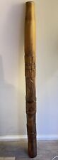 Vintage Carved Wooden Didgeridoo 130cm Turtle On Wood for sale  Shipping to South Africa
