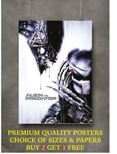 Alien Vs Predator Classic Movie Large Poster Art Print Gift A0 A1 A2 A3 A4, usado segunda mano  Embacar hacia Argentina