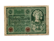 Billete genuino de 50 marcos alemán de Weimar 1920 ¡en buen estado!¡!¡! segunda mano  Embacar hacia Argentina
