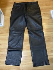 Used, Men's 100% Genuine Skin Full Grain Motorcycle Leather Pant Jeans 501 Style for sale  Shipping to South Africa