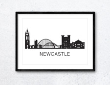 Newcastle skyline wall for sale  GLASGOW