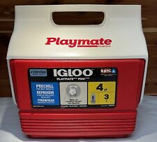 Lancheira Igloo Playmate Mini 4 qt refrigerador rígido vermelho e branco comprar usado  Enviando para Brazil